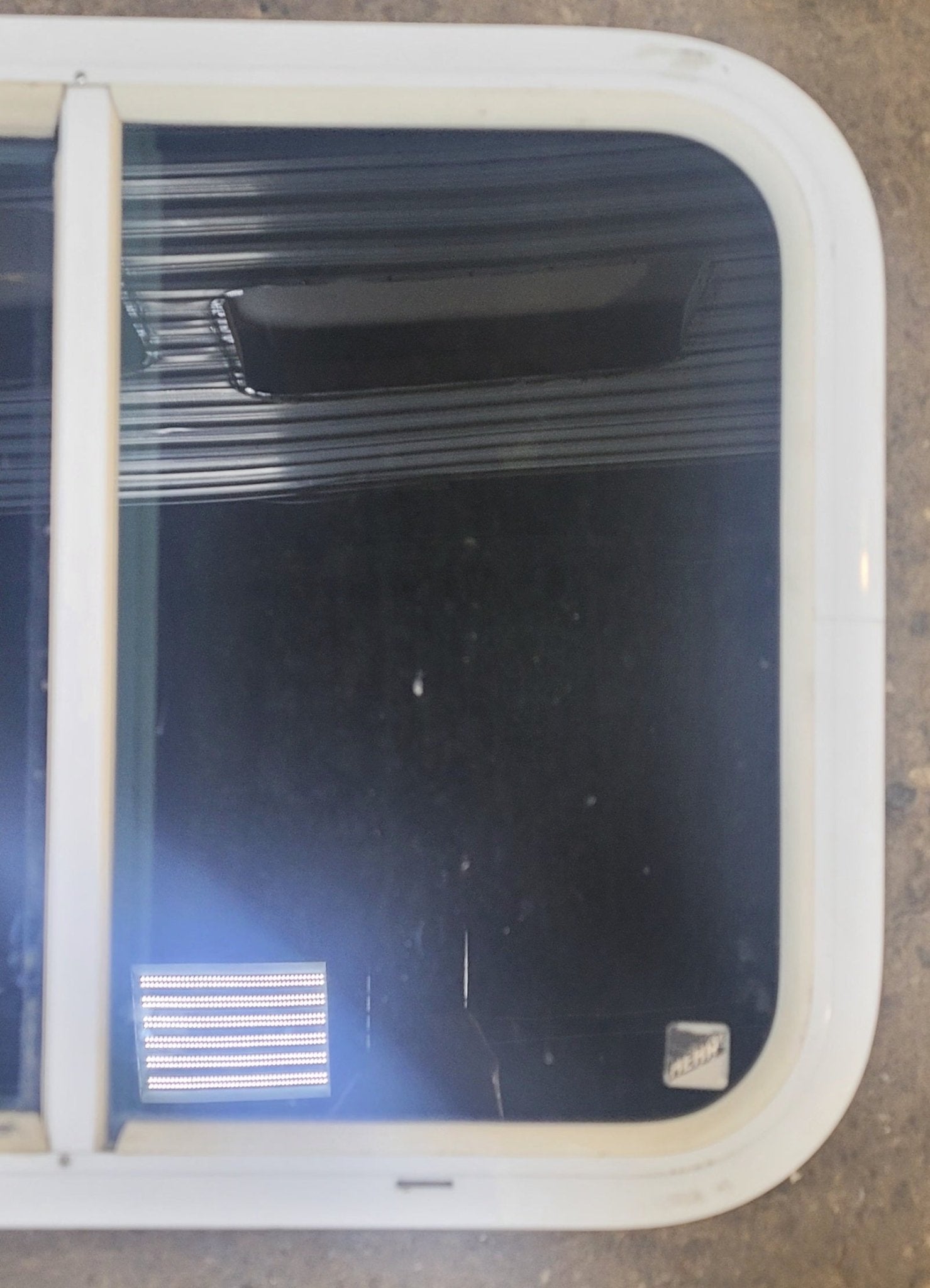 Used White Radius Opening Window : 23 1/2