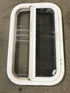 Used White Radius Opening Window : 23 1/4" W X 14 1/2" H X 1 1/2" D - Young Farts RV Parts