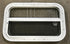 Used White Radius Opening Window : 23 1/4" W X 14 1/2" H X 1 1/2" D - Young Farts RV Parts