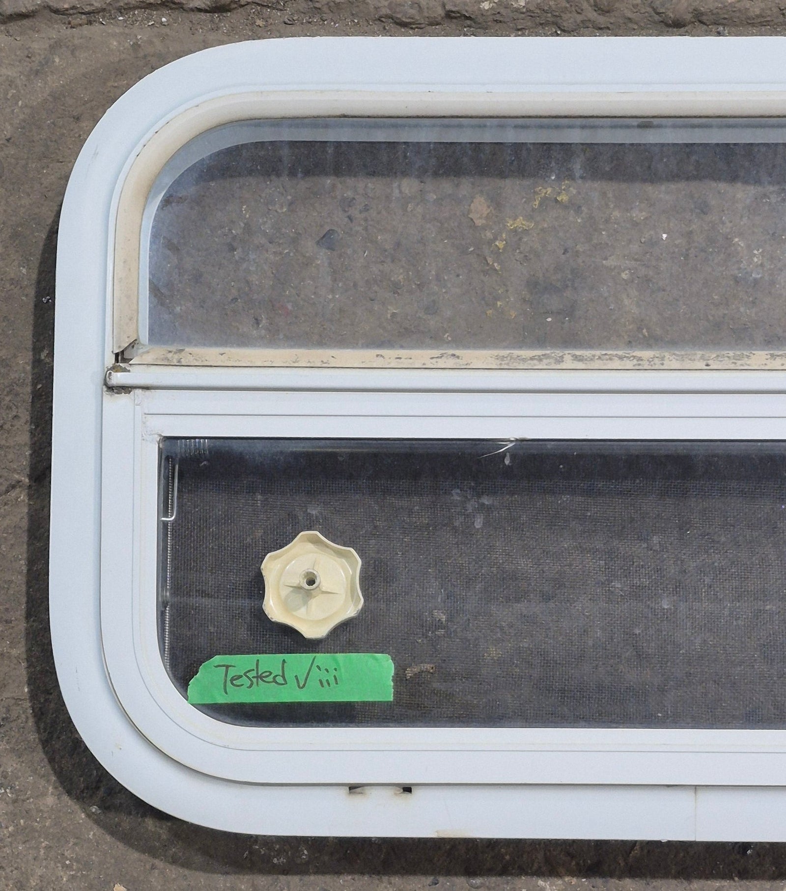 Used White Radius Opening Window : 23 1/4