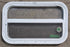 Used White Radius Opening Window : 23 1/4" W x 14 1/2" H x 1 7/8" D - Young Farts RV Parts