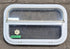 Used White Radius Opening Window : 23 1/4" W x 14 1/2" H x 1 7/8" D - Young Farts RV Parts
