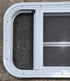 Used White Radius Opening Window : 23 1/4" W x 14 1/4" H x 1 7/8" D - Young Farts RV Parts