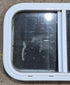 Used White Radius Opening Window : 23 1/4" W x 14 3/4" H x 1 7/8" D - Young Farts RV Parts