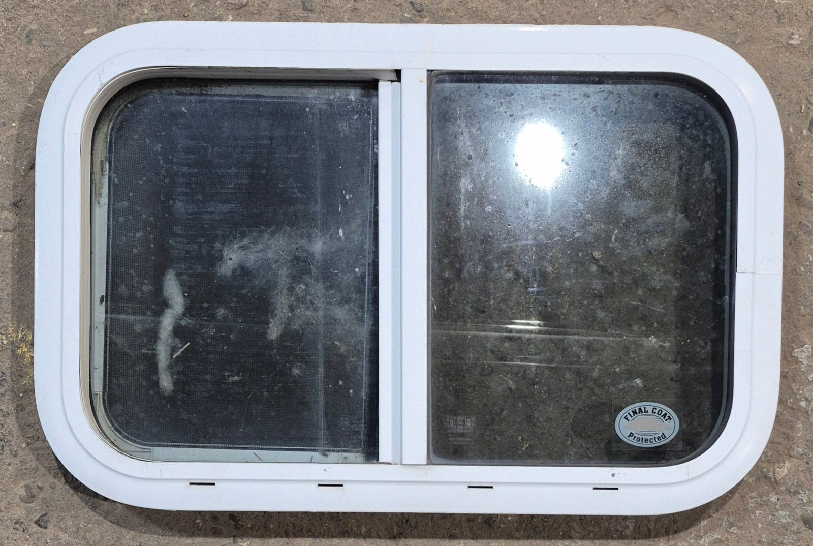 Used White Radius Opening Window : 23 1/4
