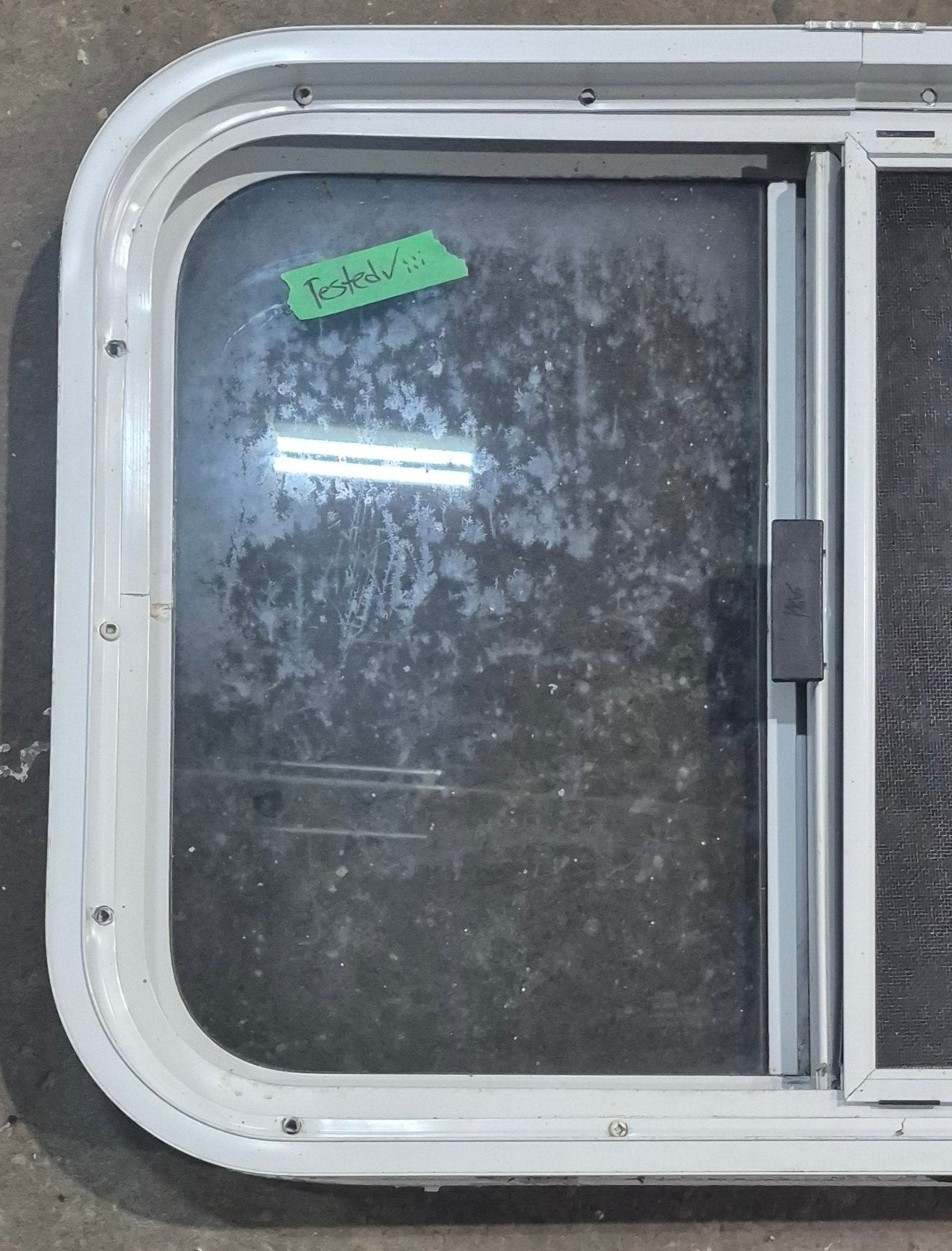 Used White Radius Opening Window : 23 1/4