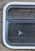 Used White Radius Opening Window : 23 1/4" W x 17 1/4" H x 1 3/4" D - Young Farts RV Parts