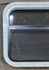 Used White Radius Opening Window : 23 1/4" W x 17 1/4" H x 1 3/4" D - Young Farts RV Parts