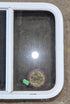 Used White Radius Opening Window : 23 1/4" W x 21 1/4" H x 1 3/4" D - Young Farts RV Parts
