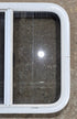 Used White Radius Opening Window : 23 1/4" W x 21 1/4" H x 1 3/4" D - Young Farts RV Parts