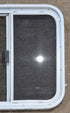 Used White Radius Opening Window : 23 1/4" W x 21 1/4" H x 1 3/4" D - Young Farts RV Parts