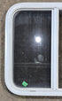 Used White Radius Opening Window : 23 1/4" W x 21 1/4" H x 1 3/4" D - Young Farts RV Parts