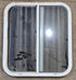 Used White Radius Opening Window : 23 1/4" W x 25 3/4" H x 1 7/8" D - Young Farts RV Parts