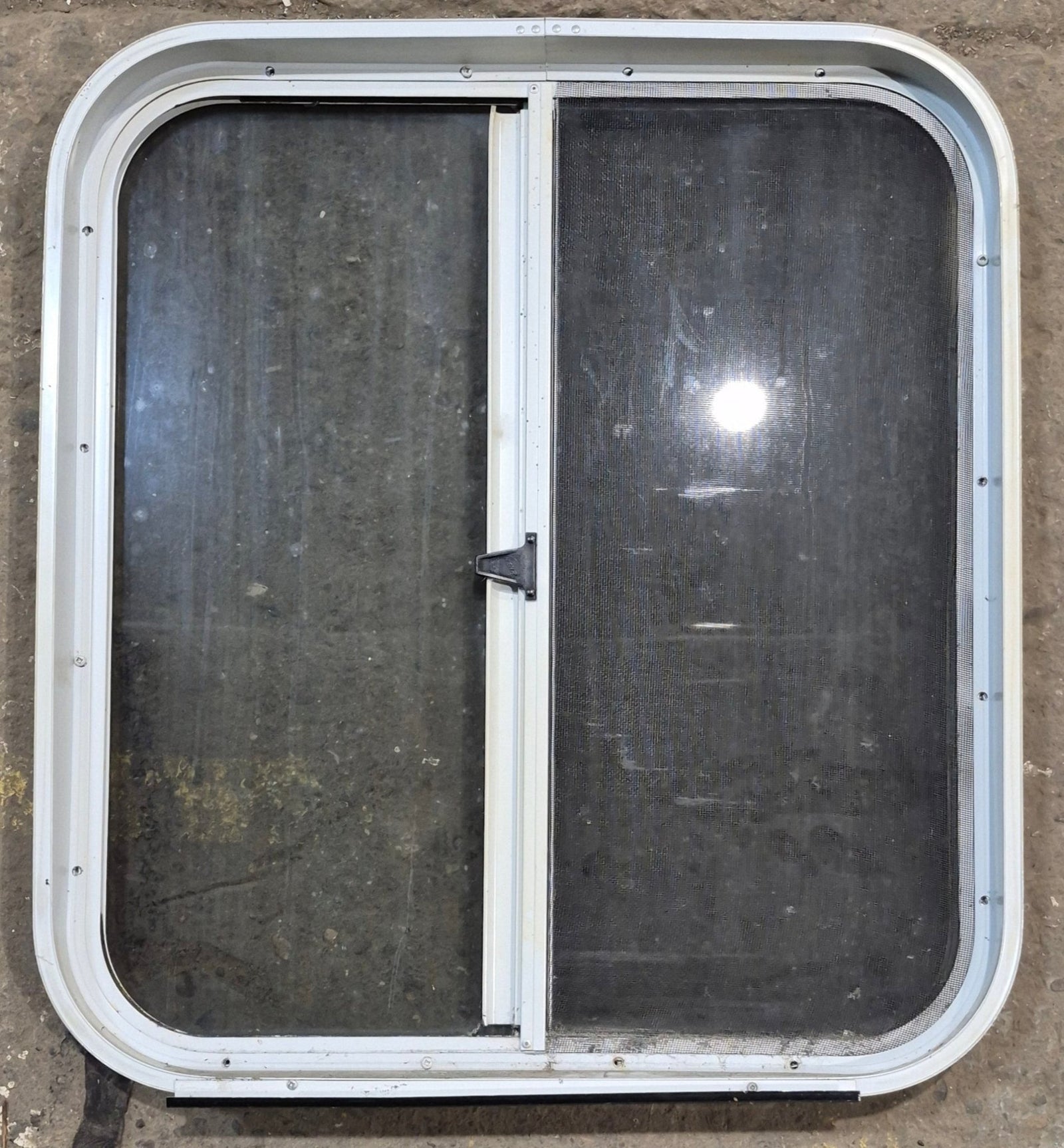Used White Radius Opening Window : 23 1/4