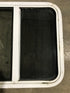 Used White Radius Opening Window : 24 1/2" W x 21 1/2" H x 1 7/8" D - Young Farts RV Parts