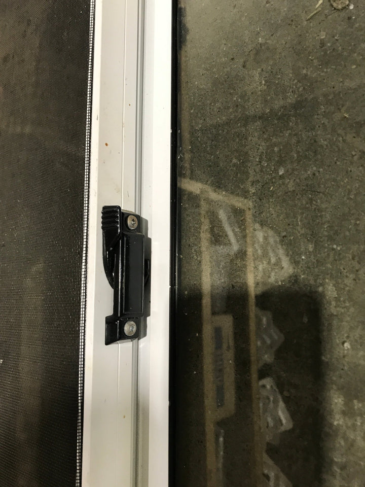 Used White Radius Opening Window : 24 1/2" W x 21 1/2" H x 1 7/8" D - Young Farts RV Parts