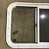 Used White Radius Opening Window : 24 1/4" W x 17 3/4" H x 1 7/8" D - Young Farts RV Parts
