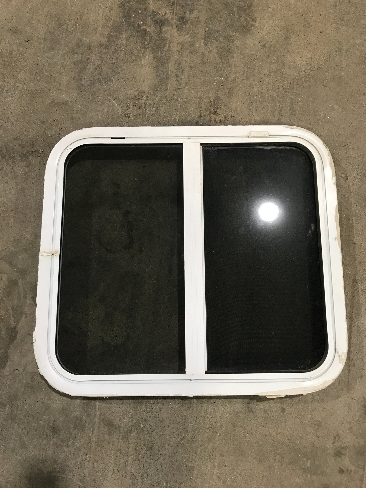 Used White Radius Opening Window : 24 1/4