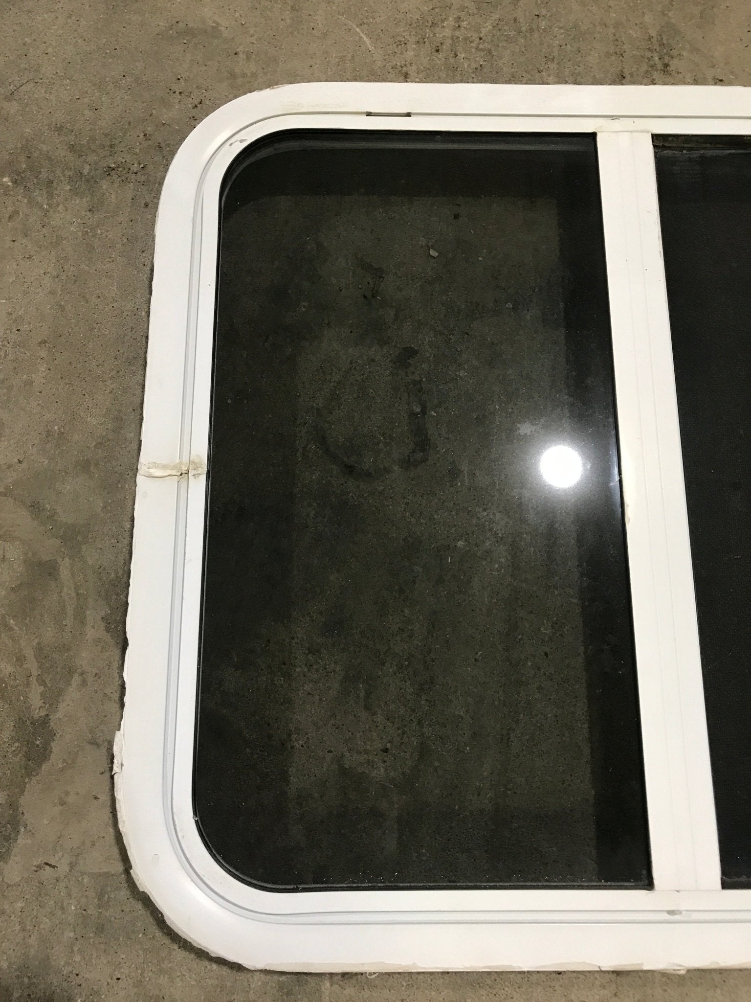 Used White Radius Opening Window : 24 1/4