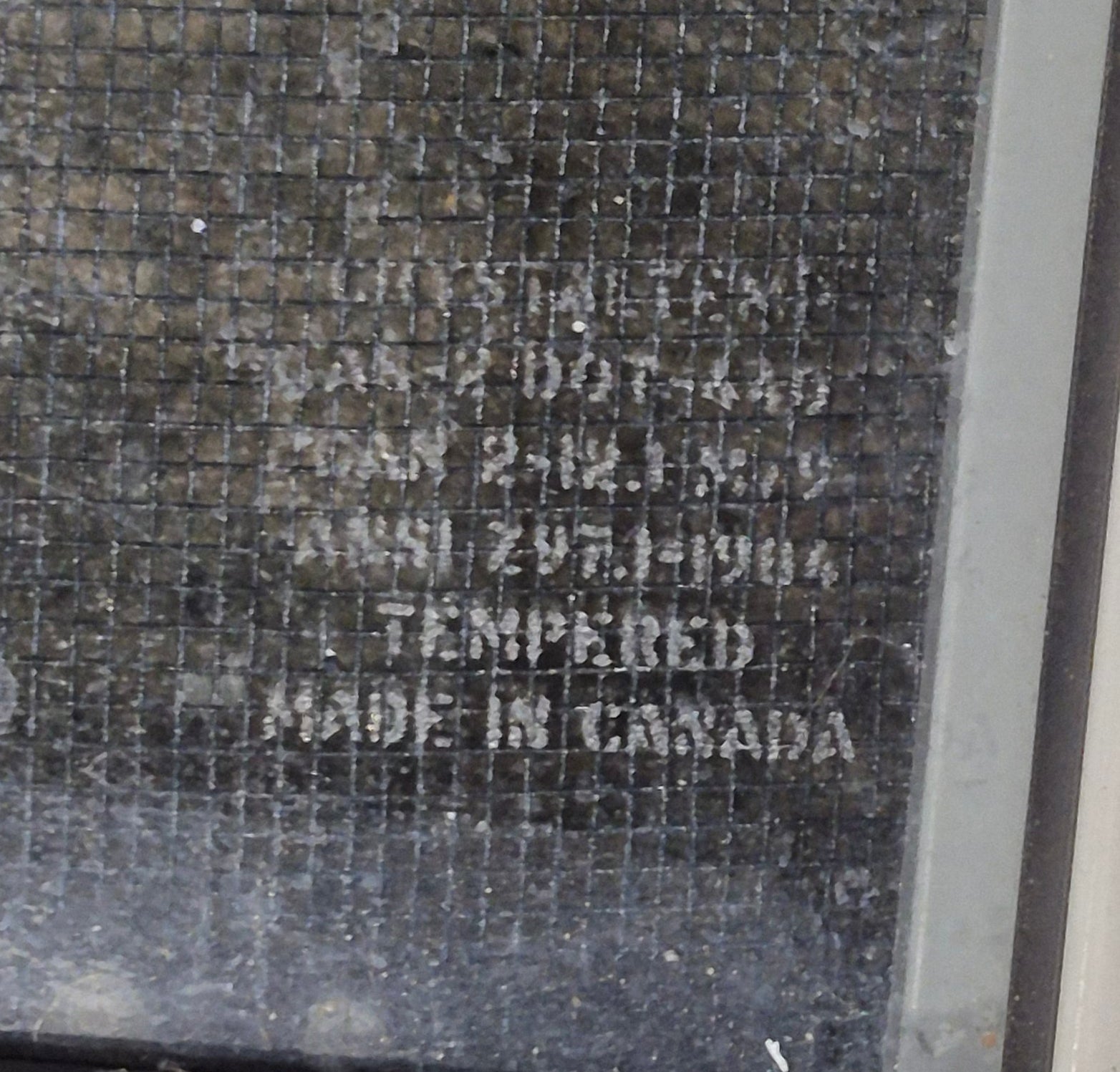 Used White Radius Opening Window : 24 1/4" W x 21 3/4" H x 1 7/8" D - Young Farts RV Parts