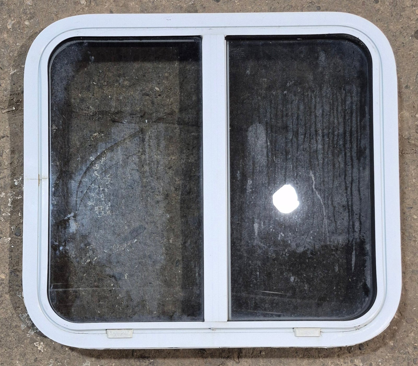 Used White Radius Opening Window : 24 1/4