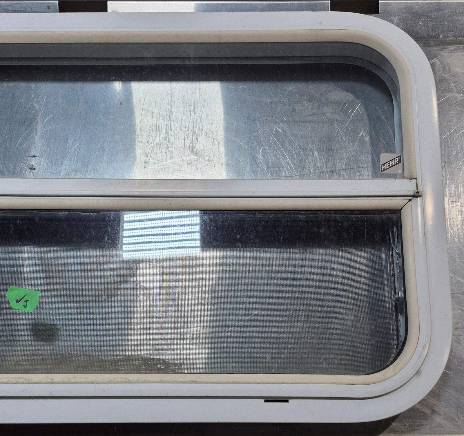 Used White Radius Opening Window : 29 1/2