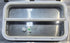 Used White Radius Opening Window : 29 1/2" W x 17 1/2" H x 1 7/8" D - Young Farts RV Parts