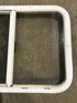 Used White Radius Opening Window : 29 1/2" W x 21 1/2" H x 1 7/8" D - Young Farts RV Parts