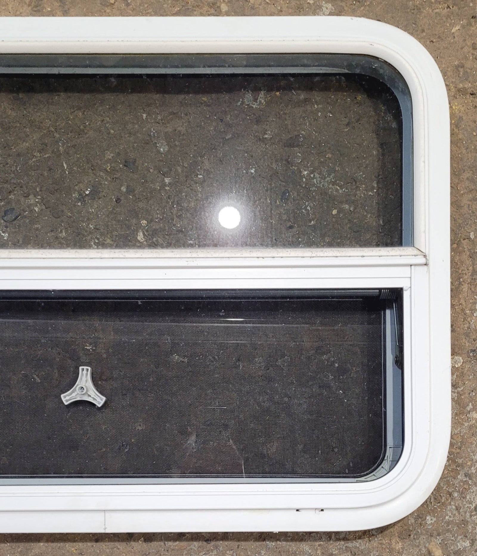 Used White Radius Opening Window : 29 1/2