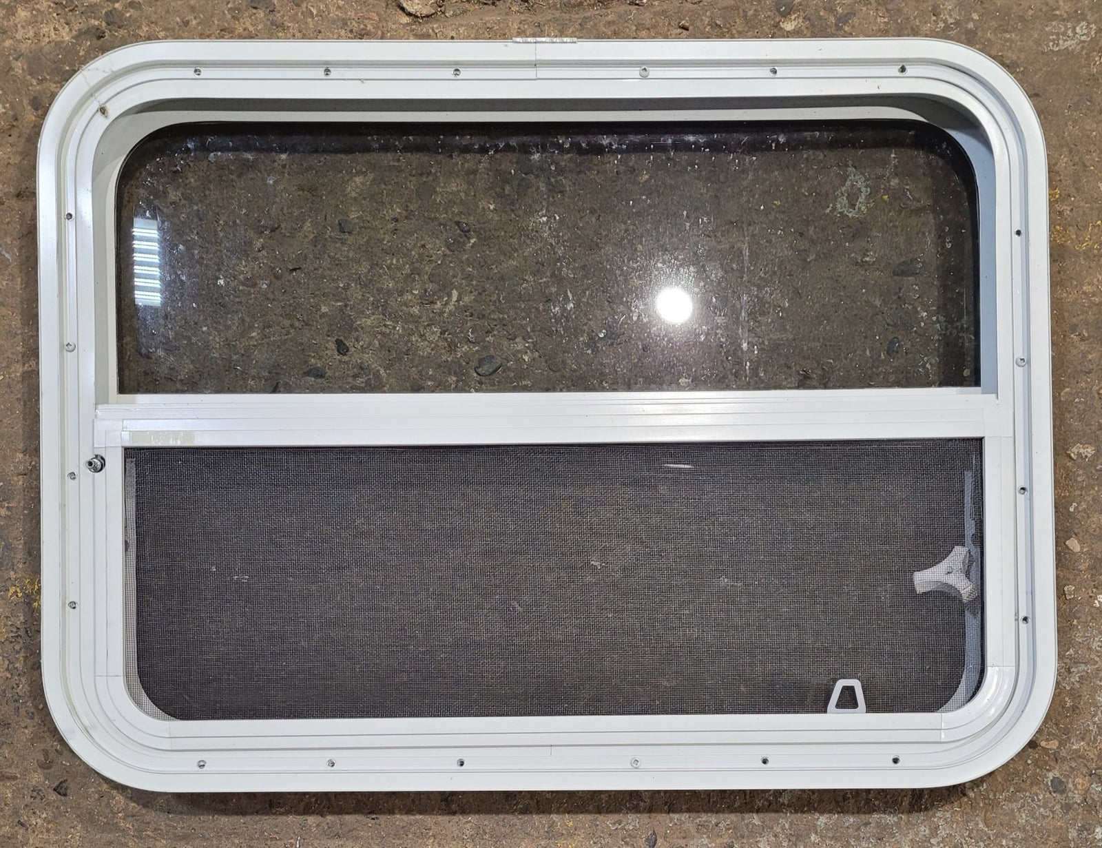 Used White Radius Opening Window : 29 1/2