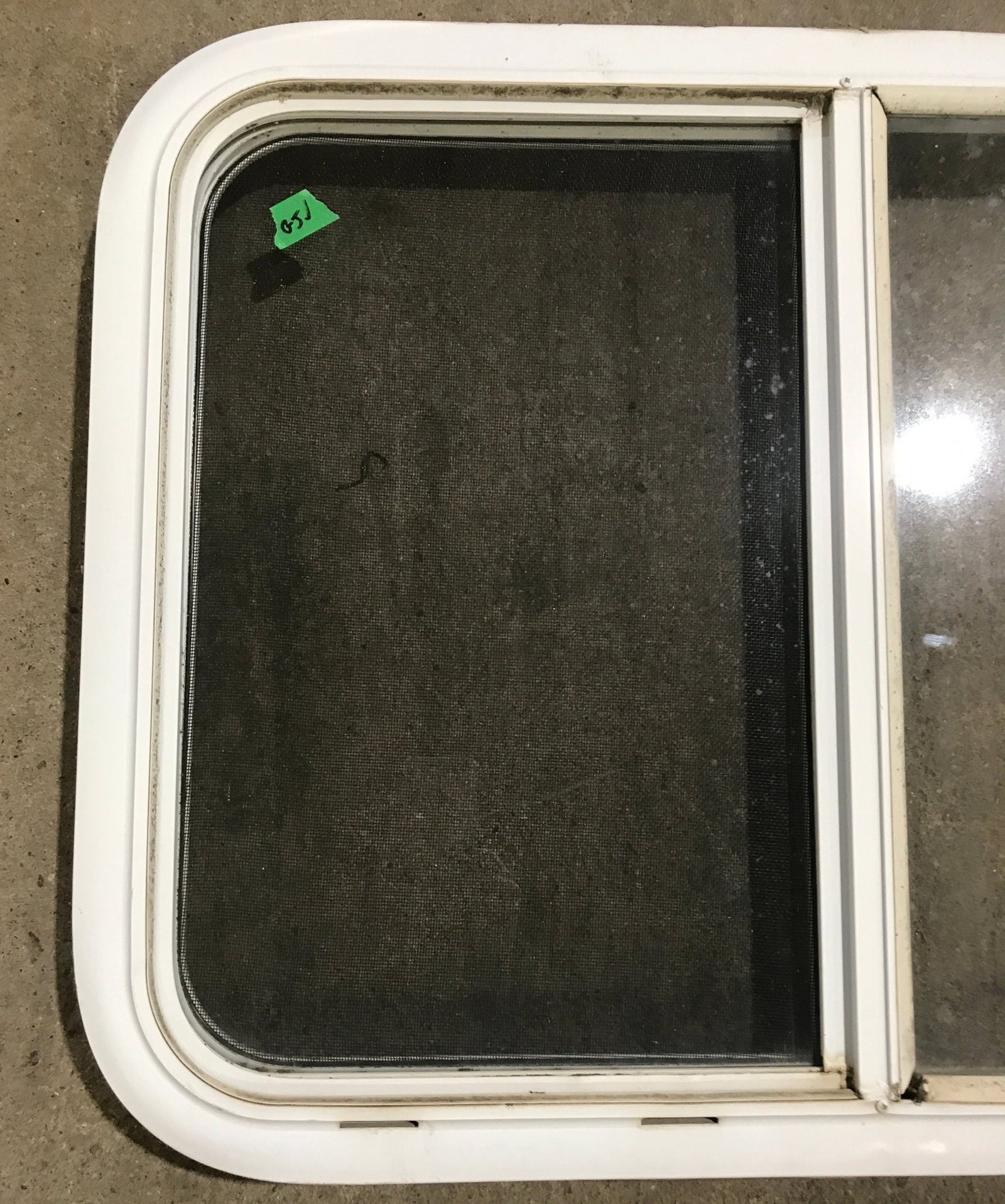 Used White Radius Opening Window : 29 1/2