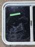 Used White Radius Opening Window : 29 1/2" W x 21 1/2" H x 1 7/8" D - Young Farts RV Parts