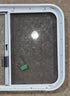 Used White Radius Opening Window : 29 1/2" W x 21 1/2" H x 2" D - Young Farts RV Parts