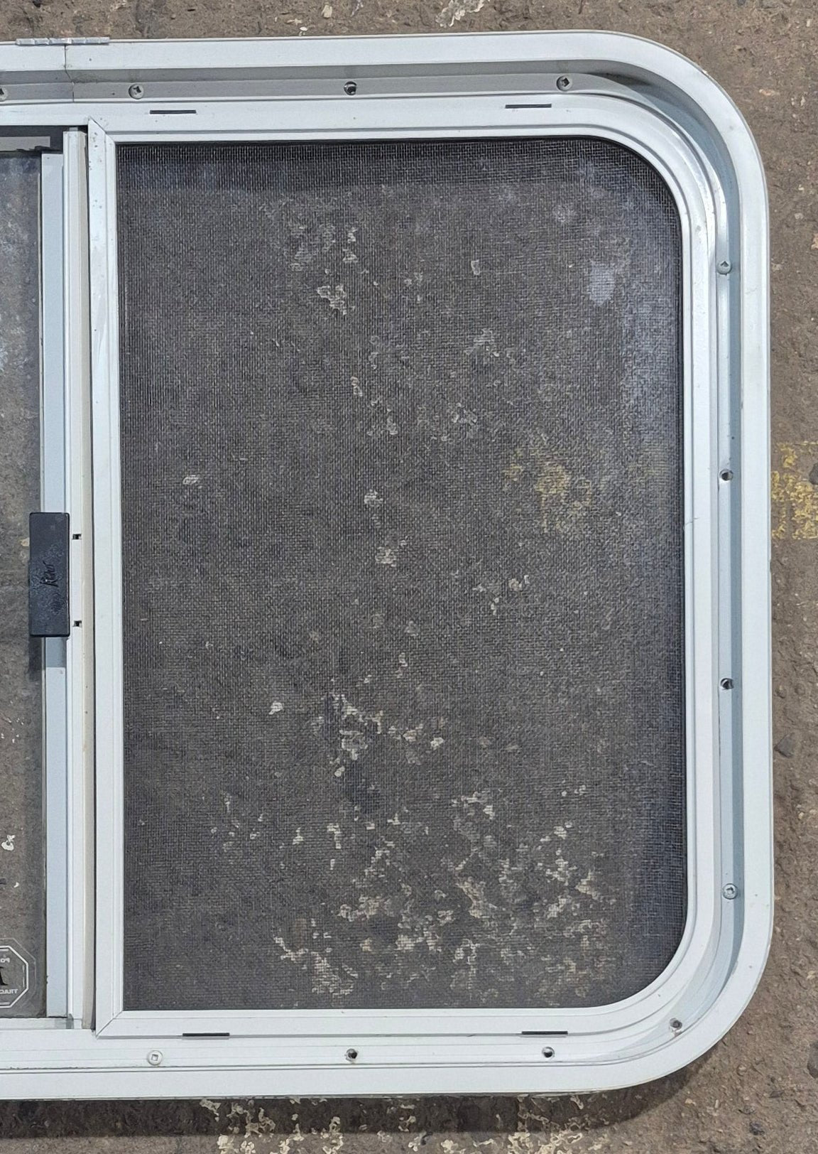 Used White Radius Opening Window : 29 1/2