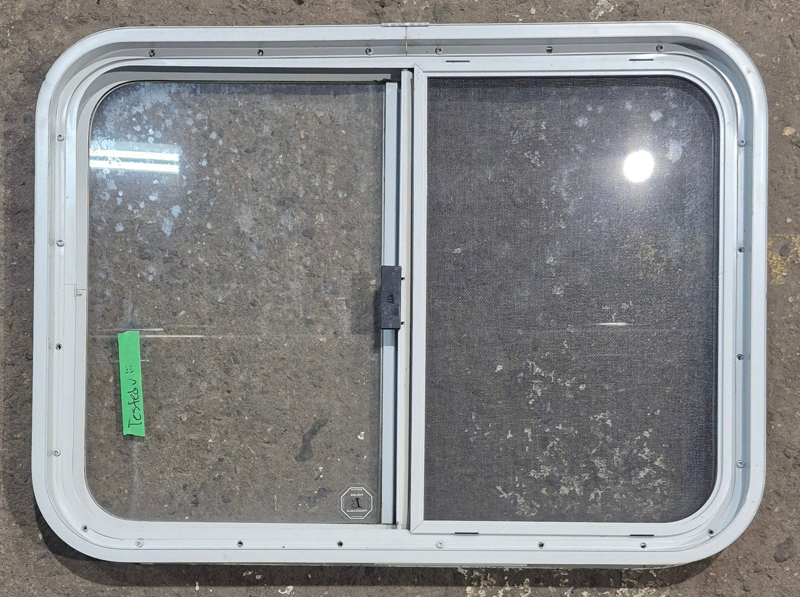 Used White Radius Opening Window : 29 1/2