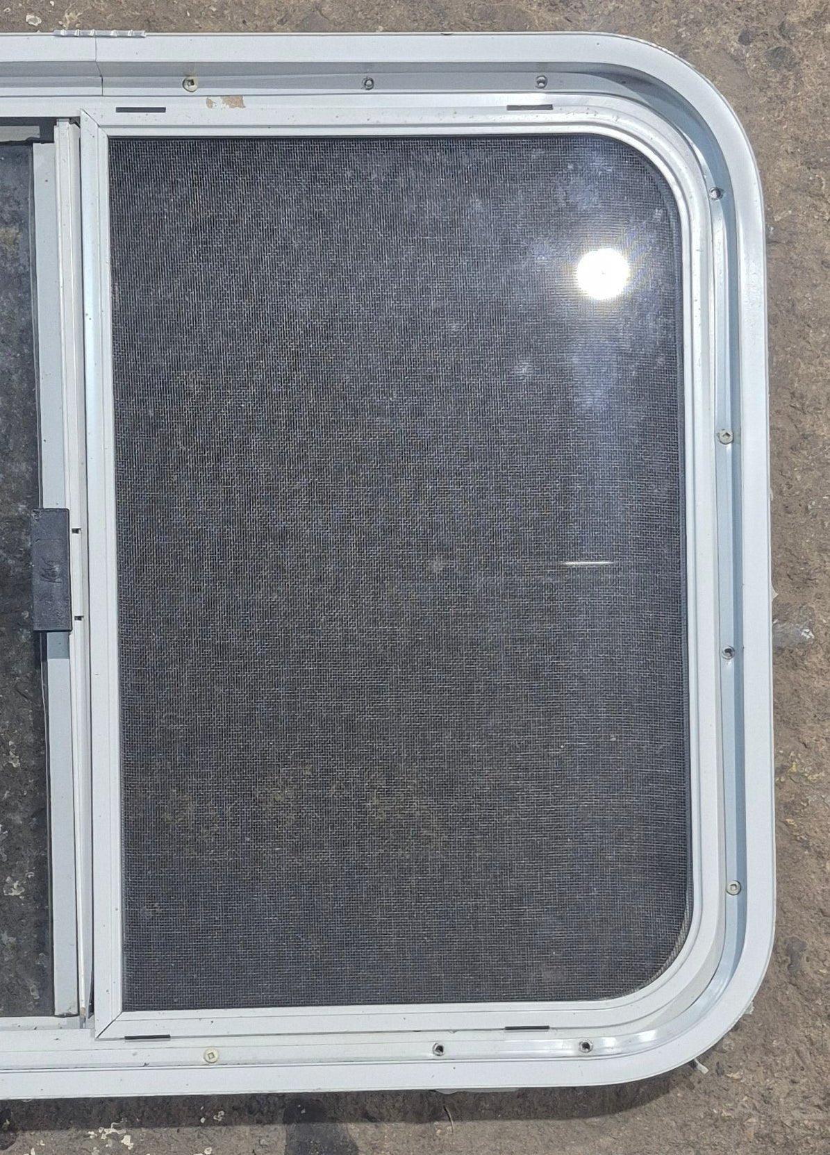 Used White Radius Opening Window : 29 1/2