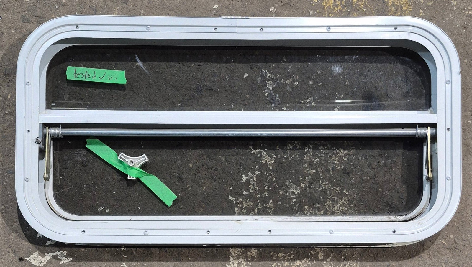 Used White Radius Opening Window : 29 1/4