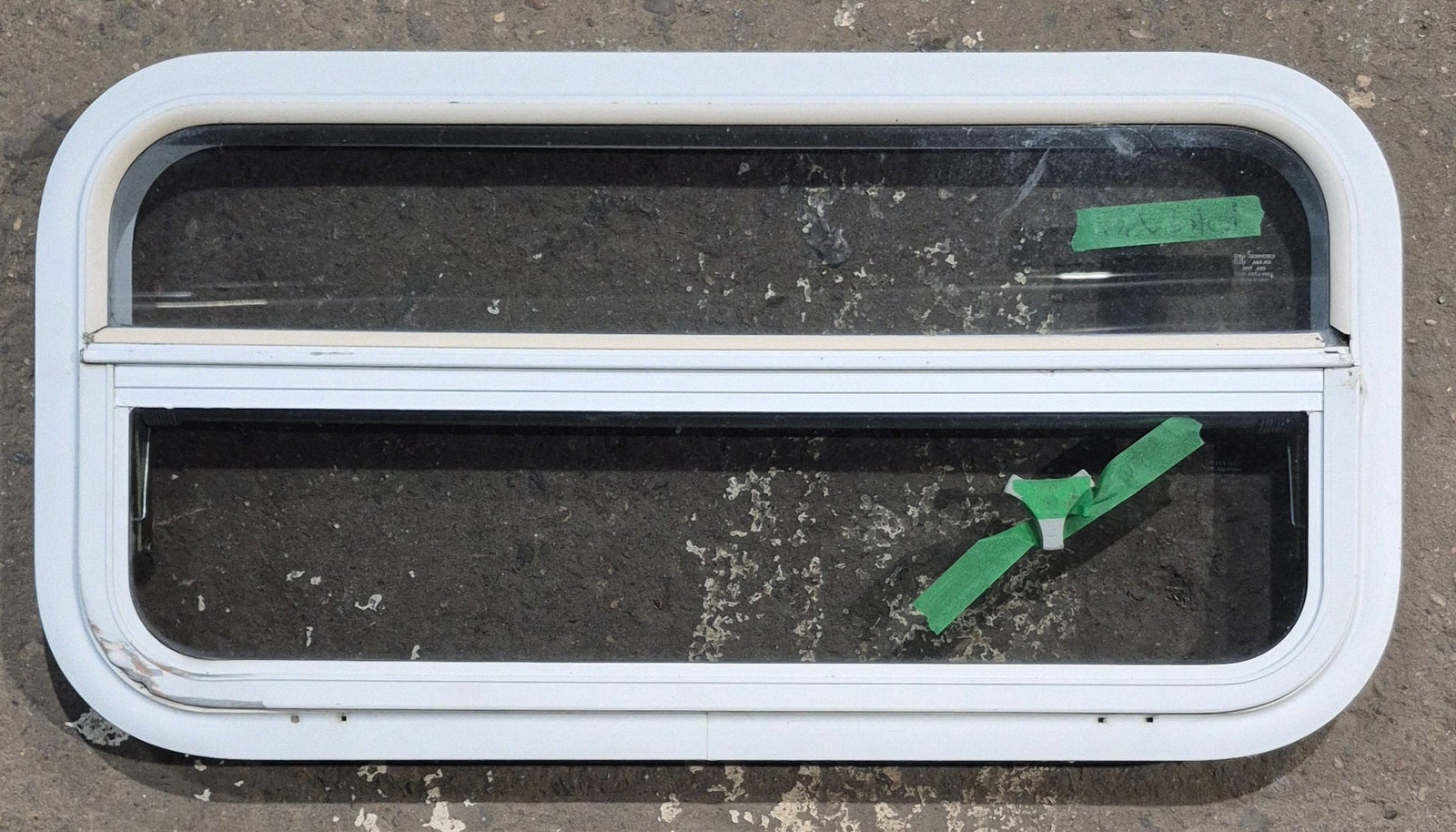 Used White Radius Opening Window : 29 1/4