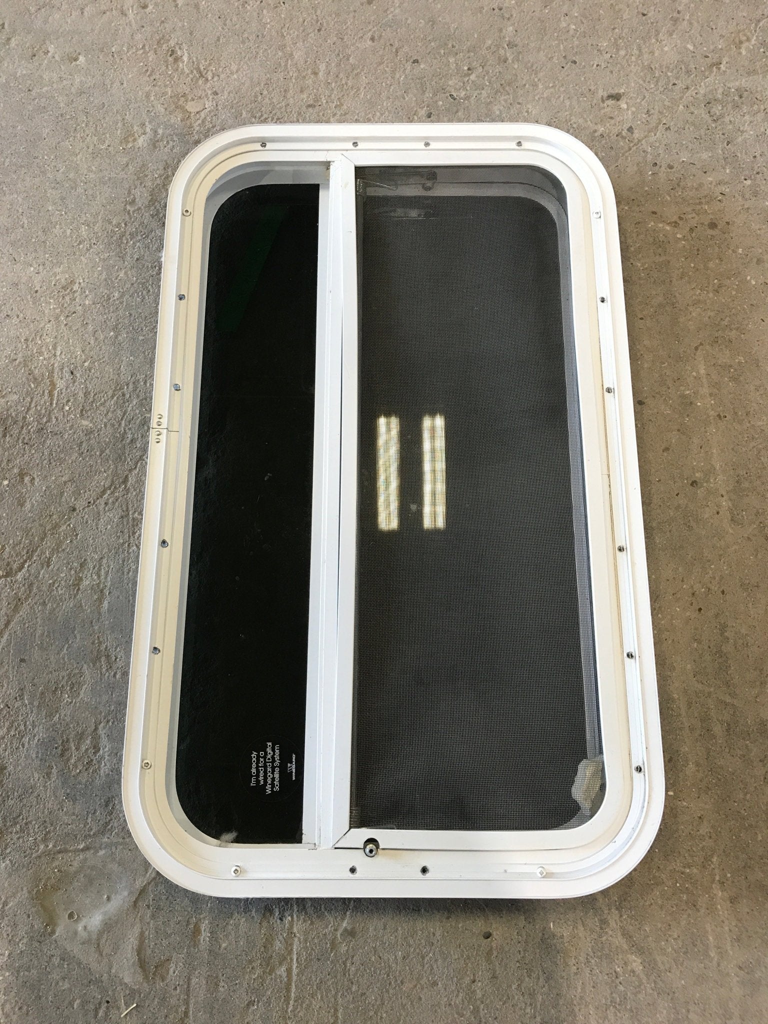 Used White Radius Opening Window : 29 1/4