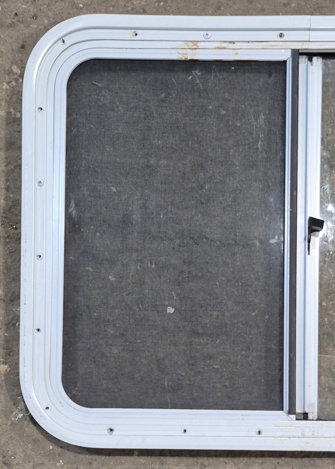 Used White Radius Opening Window : 29 1/4