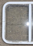 Used White Radius Opening Window : 29 1/4" W x 21 1/2" H x 1 1/4" D - Young Farts RV Parts