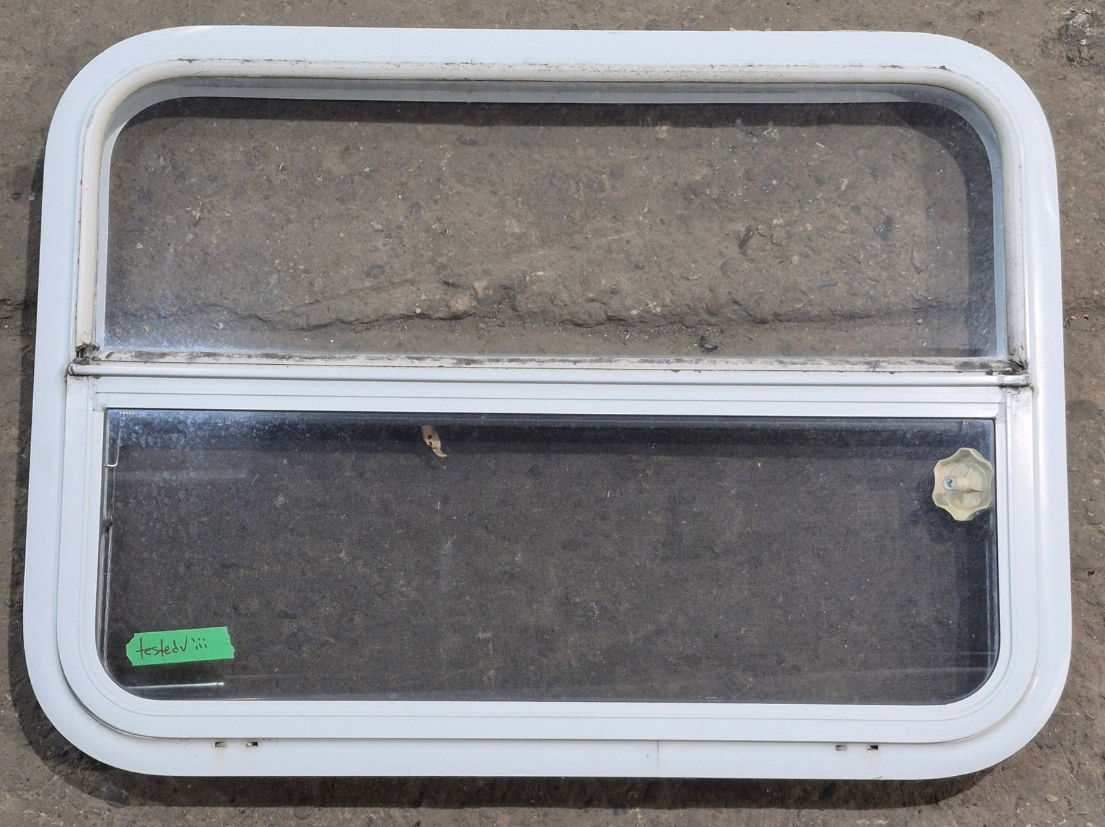 Used White Radius Opening Window : 29 1/4