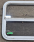 Used White Radius Opening Window : 29 1/4" W x 21 1/4" H x 1 3/4" D - Young Farts RV Parts