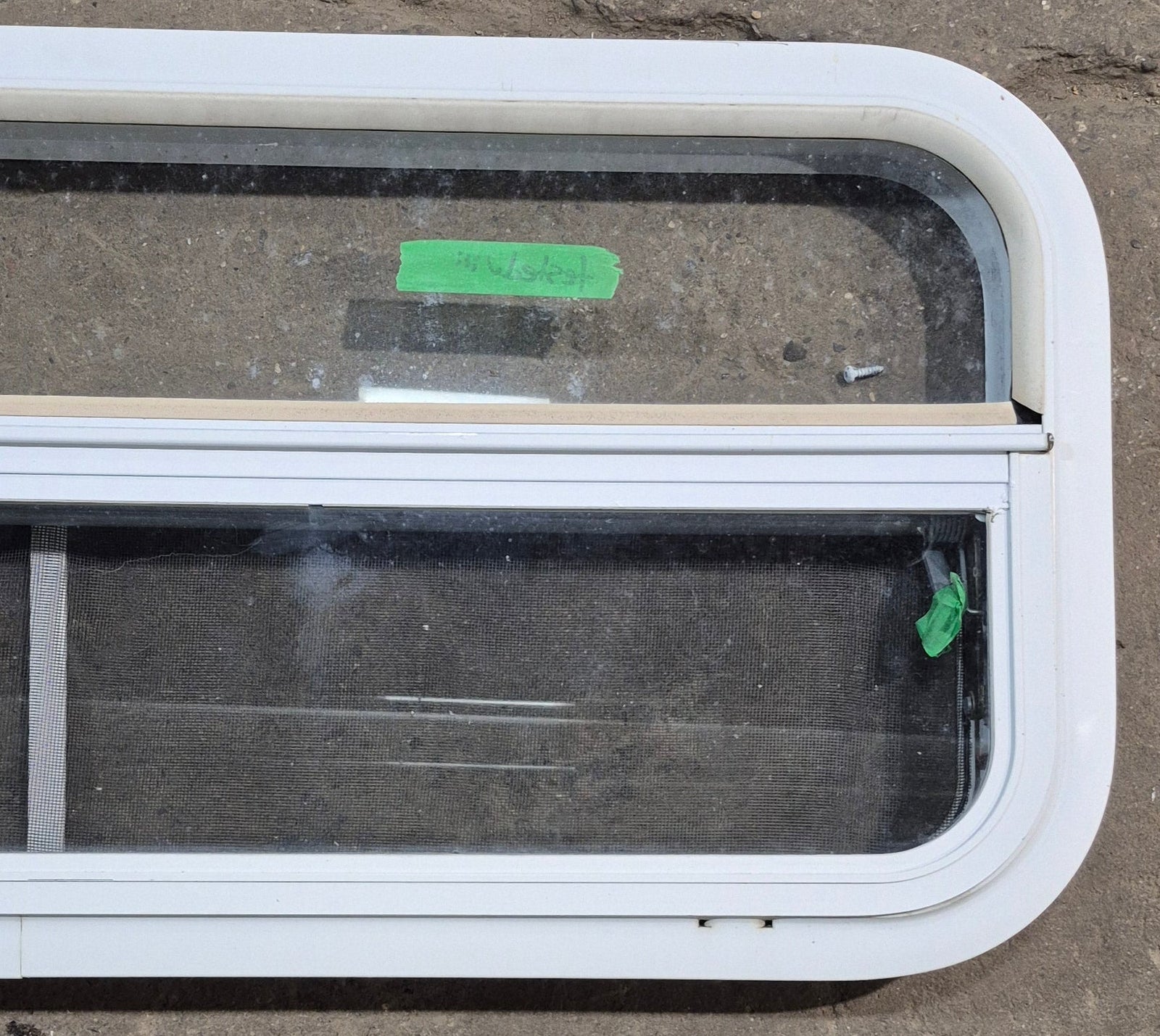 Used White Radius Opening Window : 35 1/2