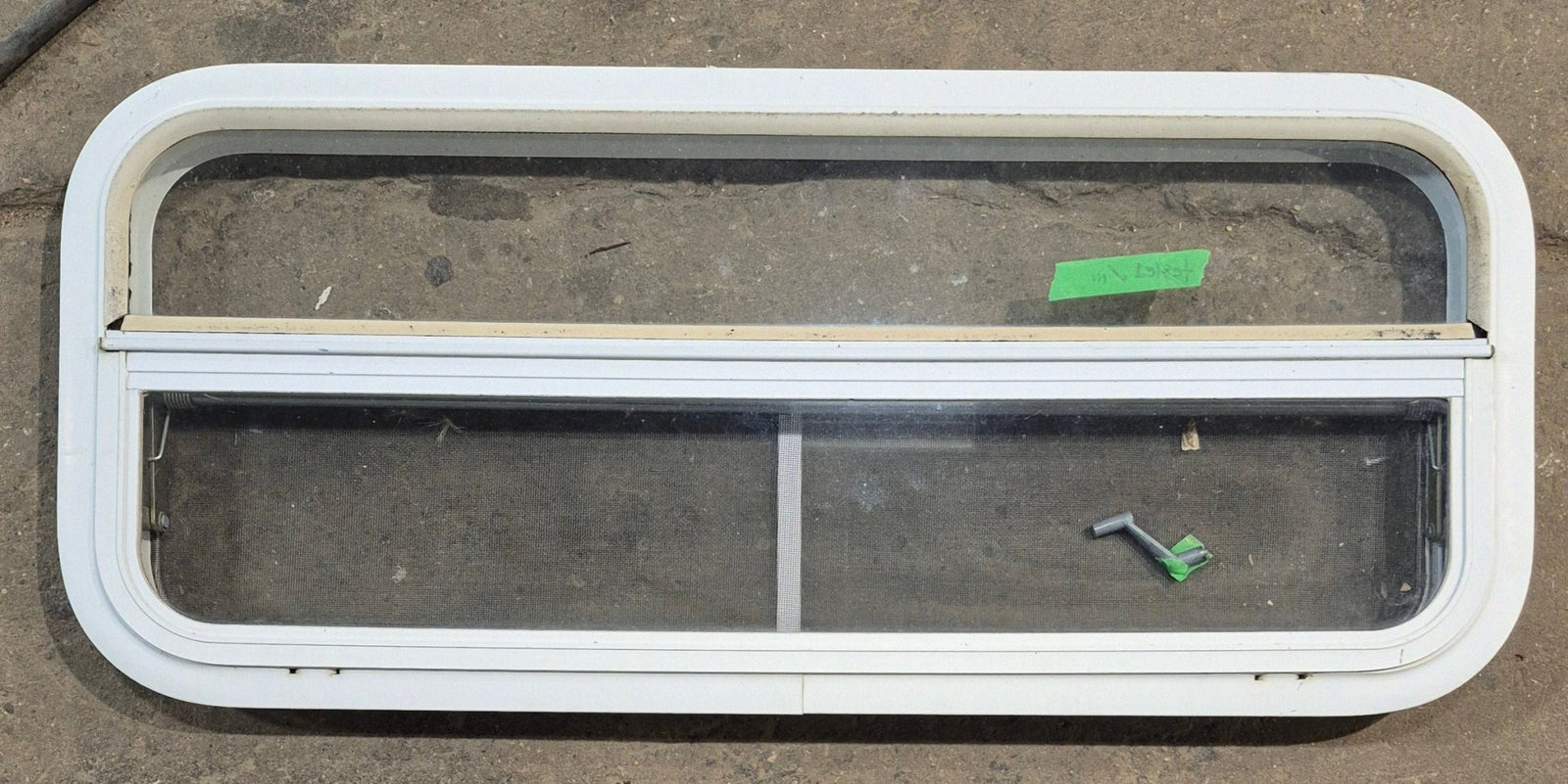 Used White Radius Opening Window : 35 1/2