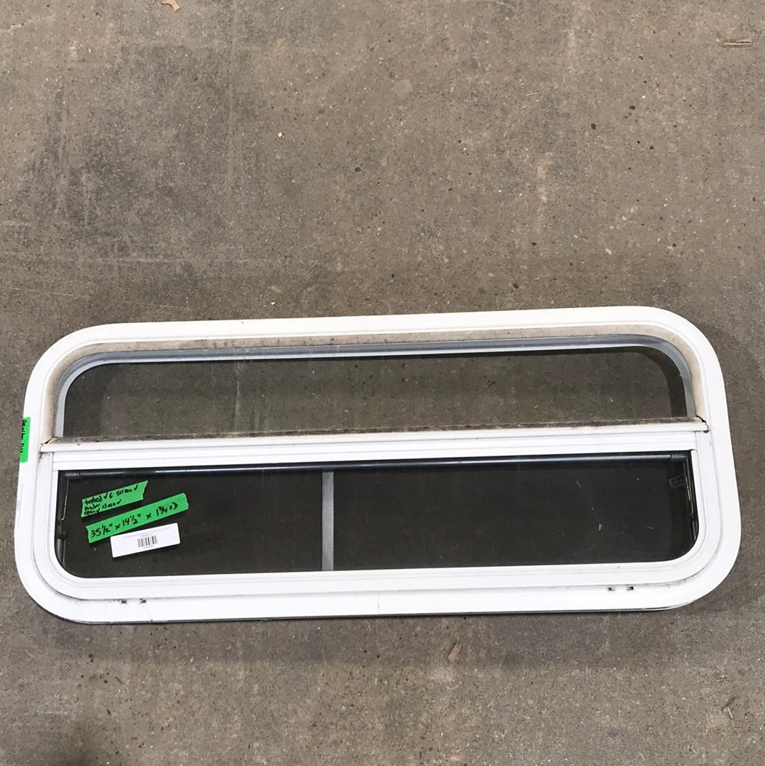 Used White Radius Opening Window : 35 1/2