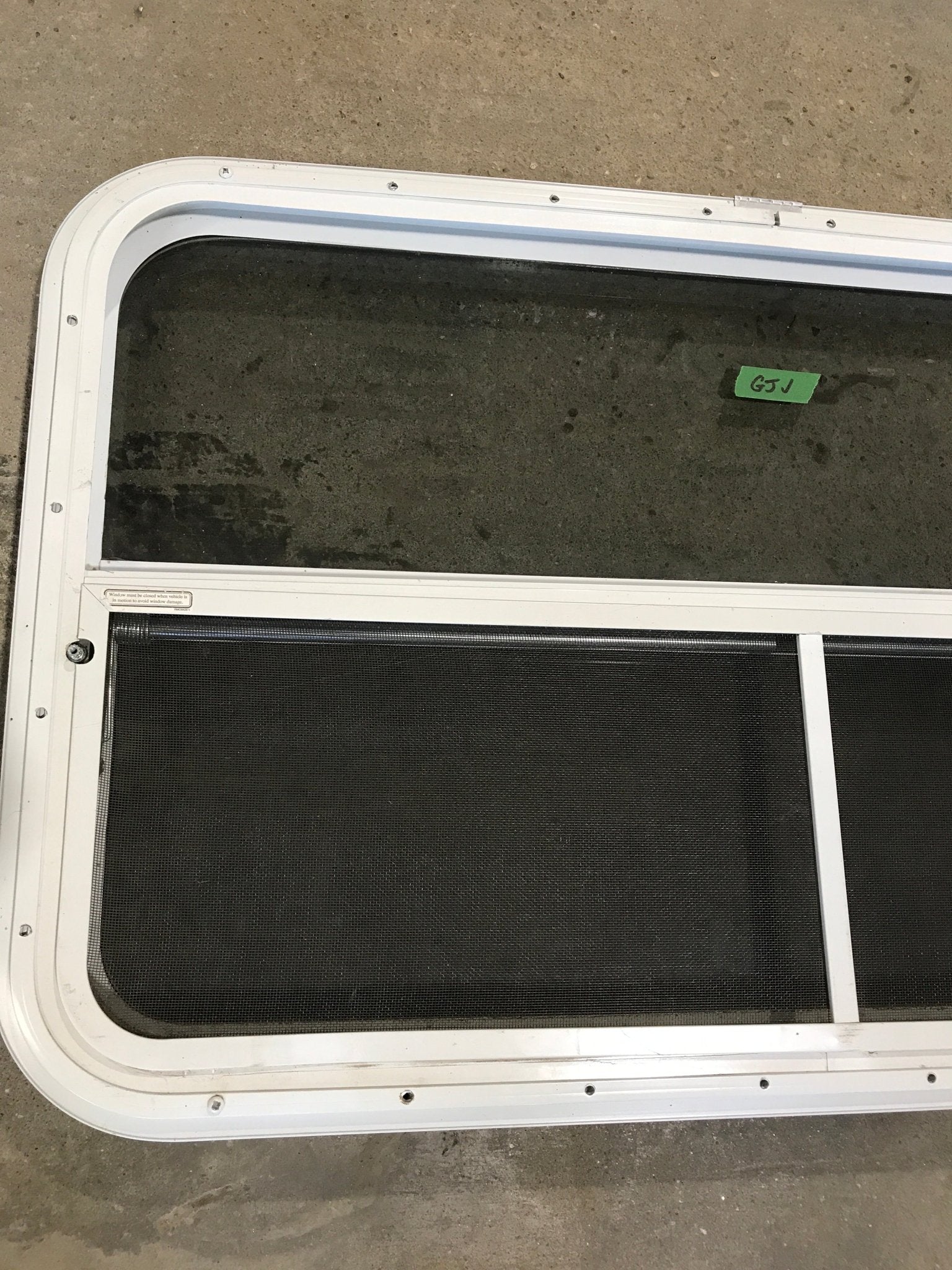 Used White Radius Opening Window : 35 1/2