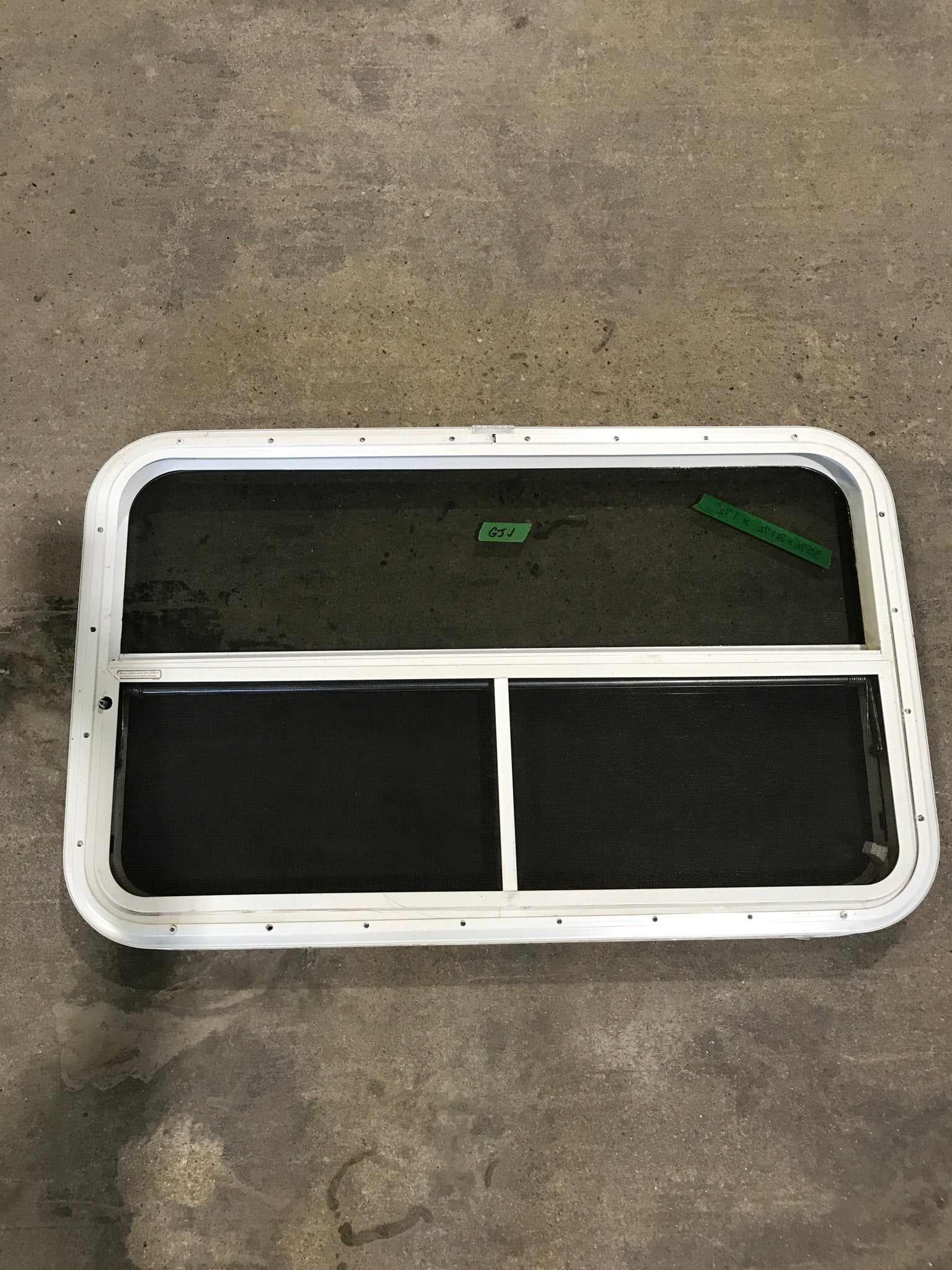 Used White Radius Opening Window : 35 1/2