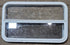 Used White Radius Opening Window : 35 1/2" W x 21 1/4" H x 1 1/8" D - Young Farts RV Parts