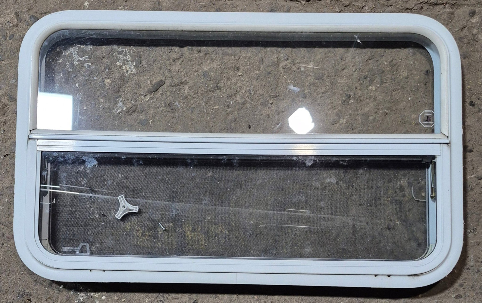 Used White Radius Opening Window : 35 1/2